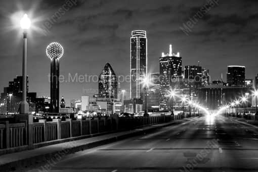 The Dallas Skyline -- Dallas Black and White Photography