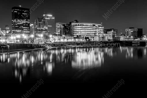 Dayton Black and White Photography of Downtown Dayton Skyline from Riverside Drive Downtown Dayton Skyline from Riverside Drive -- Dayton Black and White Photography