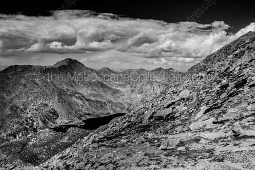 Denver Black and White Photography of Abyss Lake off the Southwestern Slope of Mt. Evans Abyss Lake off the Southwestern Slope of Mt. Evans -- Denver Black and White Photography