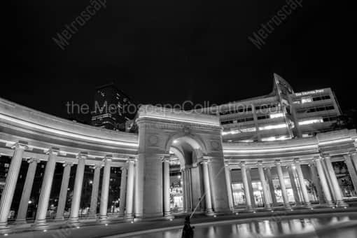 The Denver Civic Center Arch Entrance -- Denver Black and White Photography