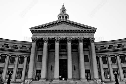 The Denver City and County Building -- Denver Black and White Photography