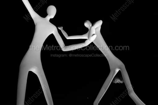 Denver Black and White Photography of The Dancers at the Denver Performing Arts Complex The Dancers at the Denver Performing Arts Complex -- Denver Black and White Photography