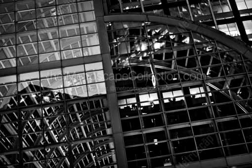 The Wells Fargo Building Atrium -- Denver Black and White Photography