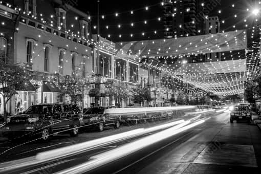 Larimer Square -- Denver Black and White Photography