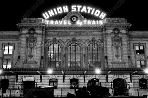 Denver Union Station -- Denver Black and White Photography