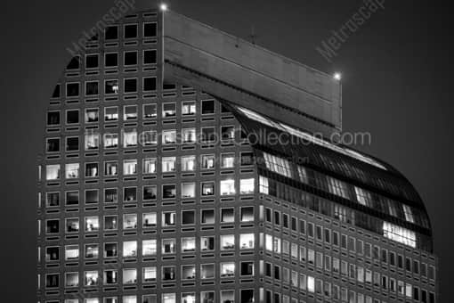 The Top of the Mailbox Building -- Denver Black and White Photography