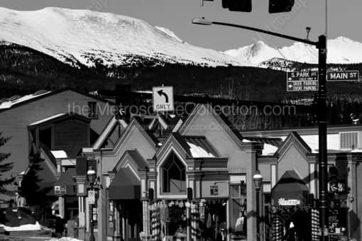 Colorado State Route 9 in Breckenridge -- Denver Black and White Photography