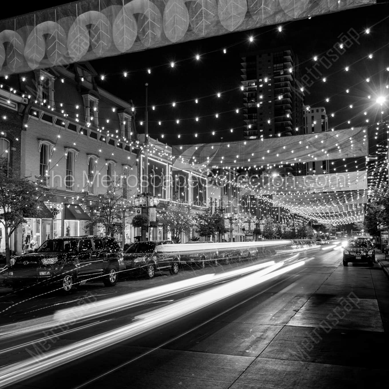 Larimer Square landscape black and white Photography Larimer Square landscape black and white Photography square crop