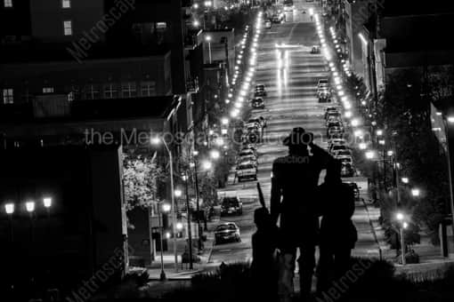 Locust Street in Downtown Des Moines -- Des Moines Black and White Photos