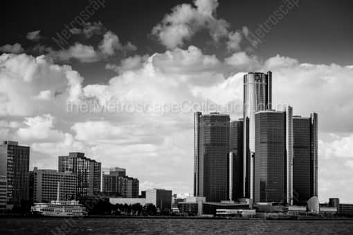 Renaissance Place -- Detroit Black and White Photography