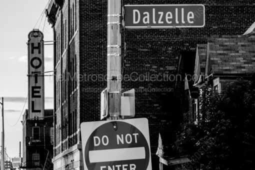 Detroit Black and White Photography of An abandon Hotel adjacent to the Michigan Central Station An abandon Hotel adjacent to the Michigan Central Station -- Detroit Black and White Photography