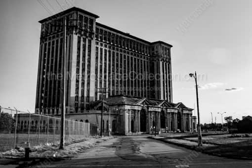 Detroit Black and White Photography of The Decaying Michigan Central Train Station The Decaying Michigan Central Train Station -- Detroit Black and White Photography