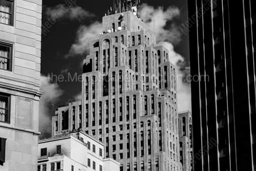 Detroit Black and White Photography of The Penobscot Building in Downtown Detroit The Penobscot Building in Downtown Detroit -- Detroit Black and White Photography