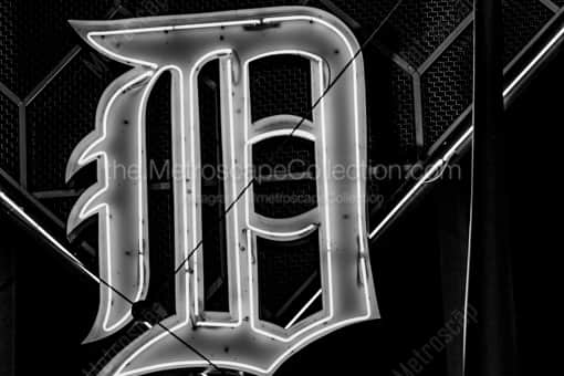 The Detroit Tigers D -- Detroit Black and White Photography