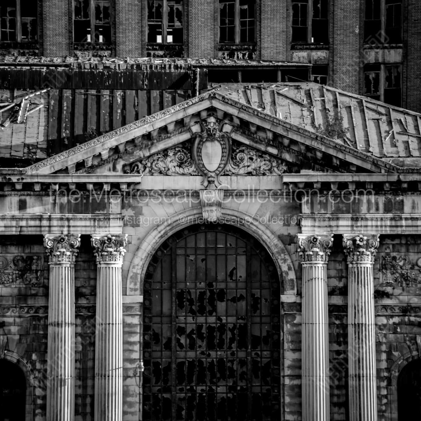 The Abandoned Detroit Train Station landscape black and white Photography The Abandoned Detroit Train Station landscape black and white Photography square crop