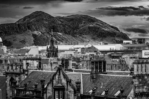 Arthurs Seat -- Edinburgh Black and White Photos