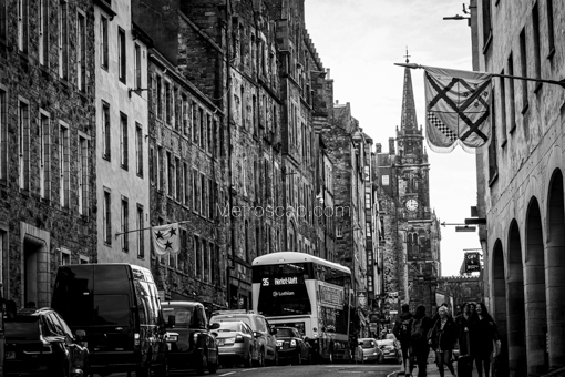 Edinburgh Black and White Photography of The Royal Mile in Old Town Edinburgh Scotland The Royal Mile in Old Town Edinburgh Scotland -- Edinburgh Black and White Photography