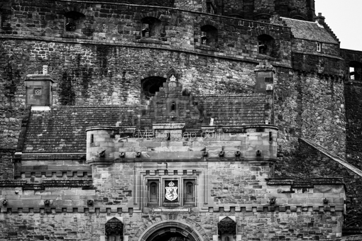 Edinburgh Castle -- Edinburgh Black and White Photos