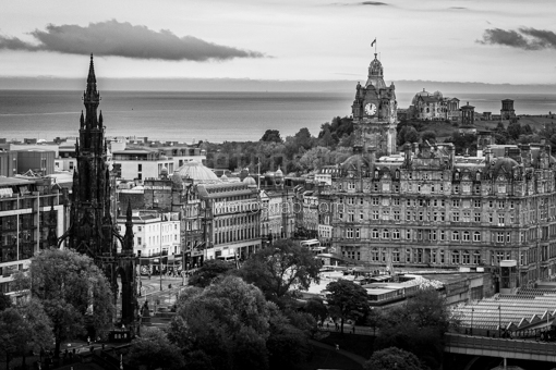 Princes Street -- Edinburgh Black and White Photos