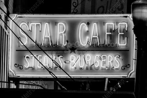 The Star Cafe in Fort Worth -- Fort Worth Black and White Photography
