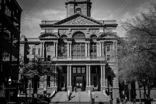 The Tarrant County Courthouse -- Fort Worth Black and White Photography