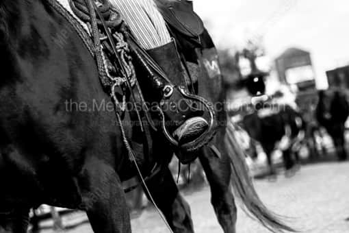 The Cowboy Horse Tackle -- Fort Worth Black and White Photography