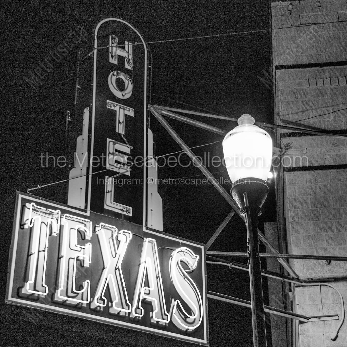 Hotel Texas landscape black and white Photography Hotel Texas landscape black and white Photography square crop
