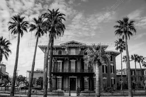 The Ashton Villa -- Galveston Black and White Photography