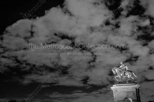 The Sam Houston Statue in Hermann Park -- Houston Black and White Photography