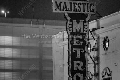 The Houston Majestic Metro -- Houston Black and White Photography