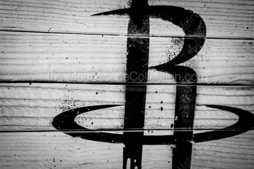 The Houston Rockets R -- Houston Black and White Photography