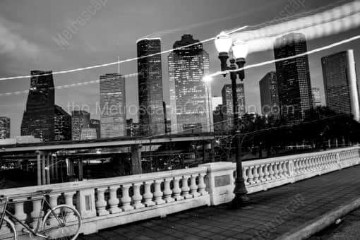Downtown Houston at Dusk -- Houston Black and White Photography