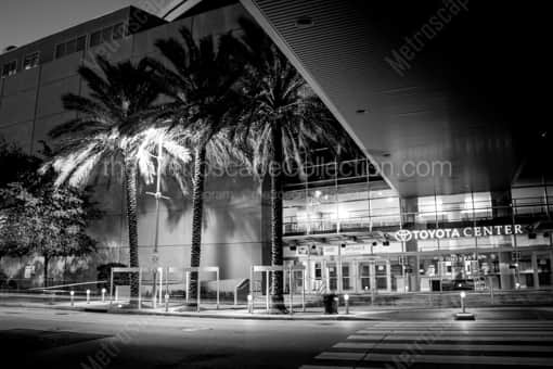 The Toyota Center -- Houston Black and White Photography