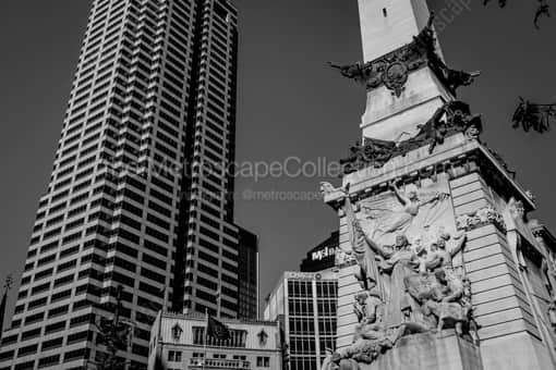 Indianapolis Black and White Photography of The Soldiers and Sailors Monument in the Daytime The Soldiers and Sailors Monument in the Daytime -- Indianapolis Black and White Photography