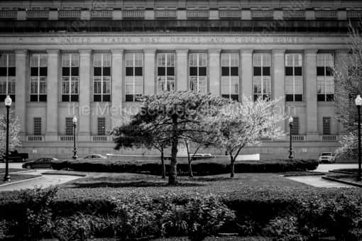 Indianapolis Black and White Photography of The Indianapolis Main Post Office and Court House The Indianapolis Main Post Office and Court House -- Indianapolis Black and White Photography