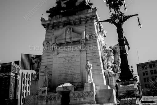 Indianapolis Black and White Photography of The North Side of the Soldiers and Sailors Monument The North Side of the Soldiers and Sailors Monument -- Indianapolis Black and White Photography