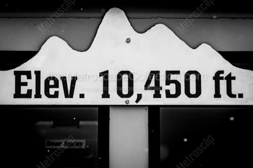Jackson Hole Black and White Photography of Rendezvous Mountain Peak Elevation 10450 Feet Rendezvous Mountain Peak Elevation 10450 Feet -- Jackson Hole Black and White Photography