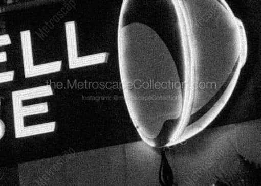 The Maxwell House Neon Sign -- Jacksonville Black and White Photos
