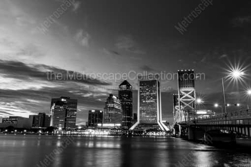 The Jacksonville Skyline -- Jacksonville Black and White Photos