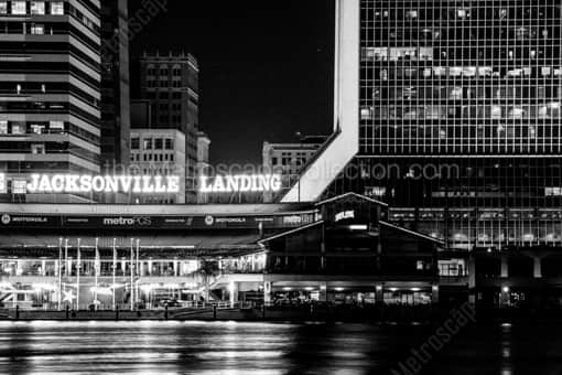 Jacksonville Landing -- Jacksonville Black and White Photos