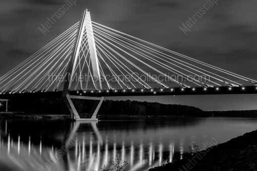 The I-35 Bridge over the Missouri River -- Kansas City Black and White Photos