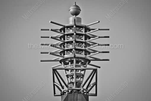 Kansas City Black and White Photography of An Art Deco Top on the Convention Center Pylons An Art Deco Top on the Convention Center Pylons -- Kansas City Black and White Photography