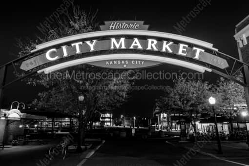 City Market in Downtown Kansas City -- Kansas City Black and White Photos