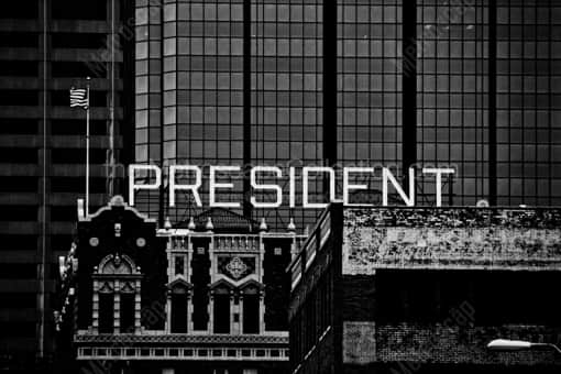 The Kansas City President Hotel -- Kansas City Black and White Photos