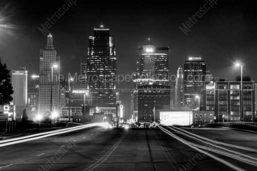 Main Street in Kansas City Missouri -- Kansas City Black and White Photos