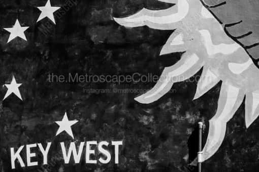 A Key West Mural -- Key West Black and White Photos