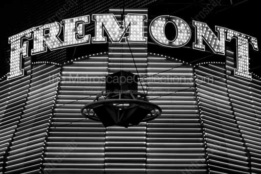 The Fremont Hotel and Casino -- Las Vegas Black and White Photos