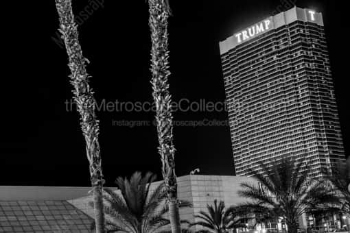 The Trump Hotel in Las Vegas -- Las Vegas Black and White Photos