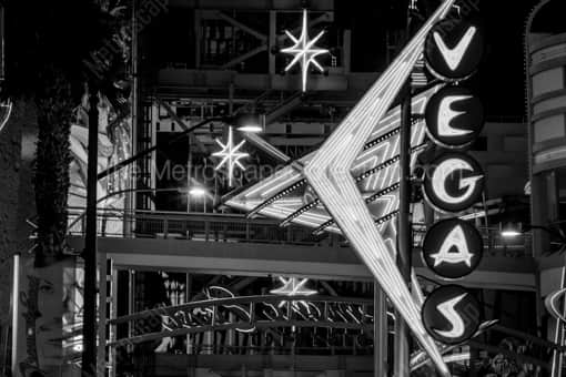 Las Vegas Black and White Photography of The Backside of the Fremont Street Experience in Downtown Las Vegas The Backside of the Fremont Street Experience in Downtown Las Vegas -- Las Vegas Black and White Photography