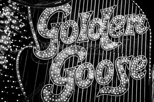 The Golden Goose on Fremont Street -- Las Vegas Black and White Photos